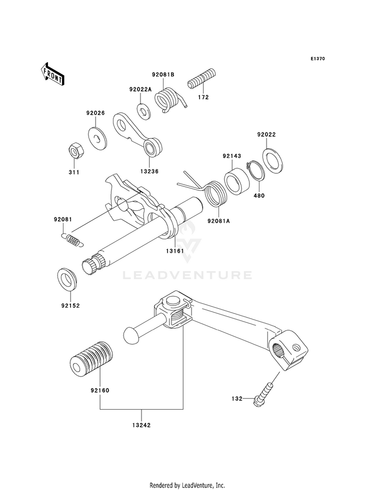 Gear Change Mechanism Schematic