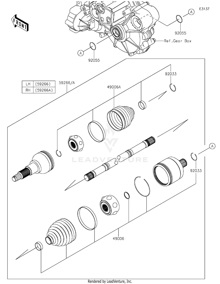 Drive Shaft-Rear Schematic