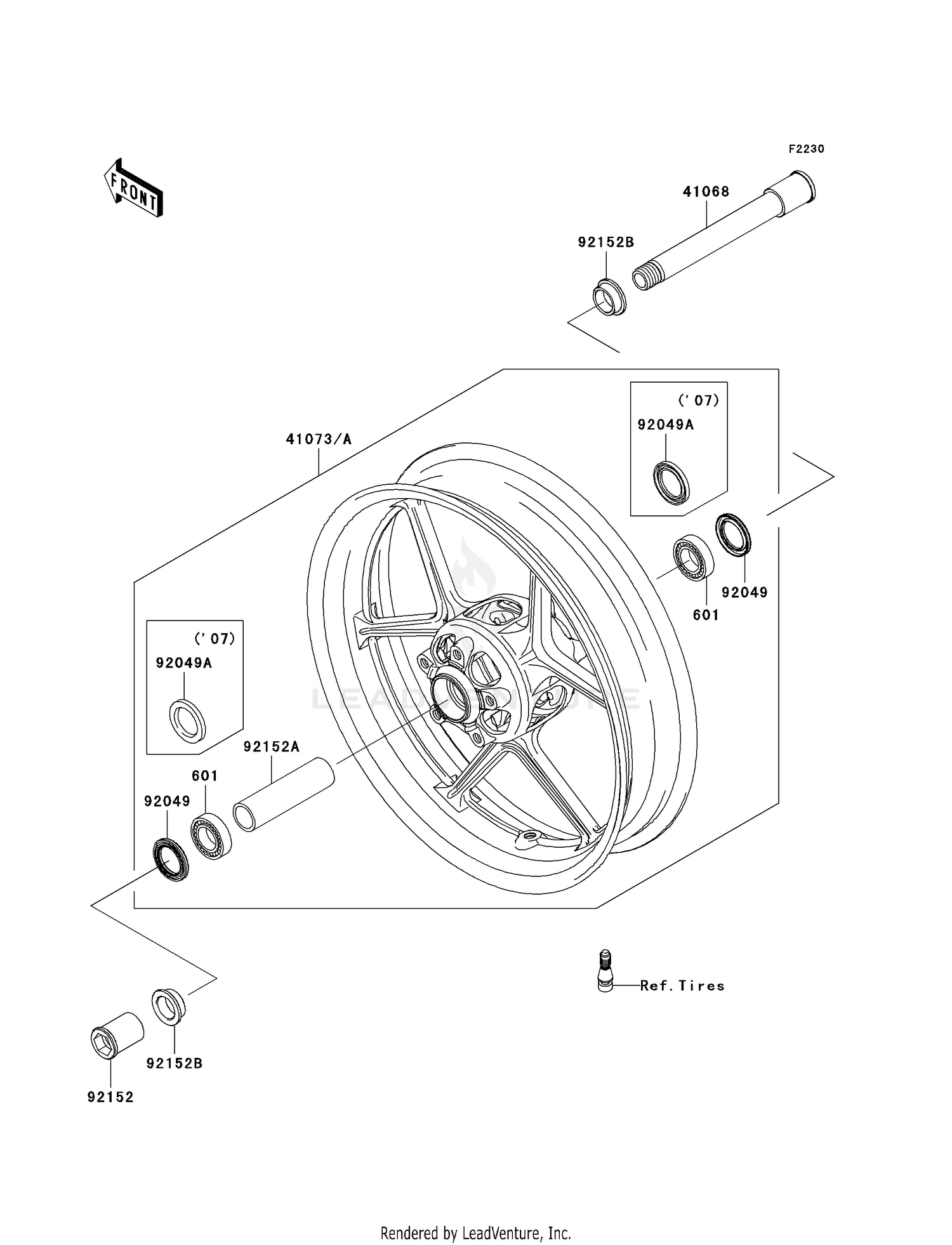 FRONT HUB