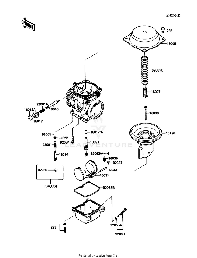 Carburetor Parts(2/2) Schematic