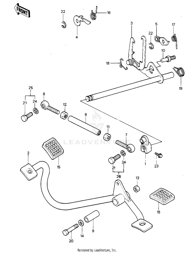 Gear Change Mechanism Schematic