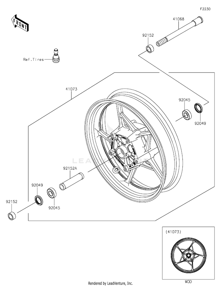 Front Wheel Schematic