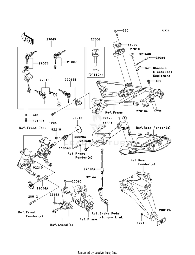 Ignition Switch/Locks/Reflectors Schematic