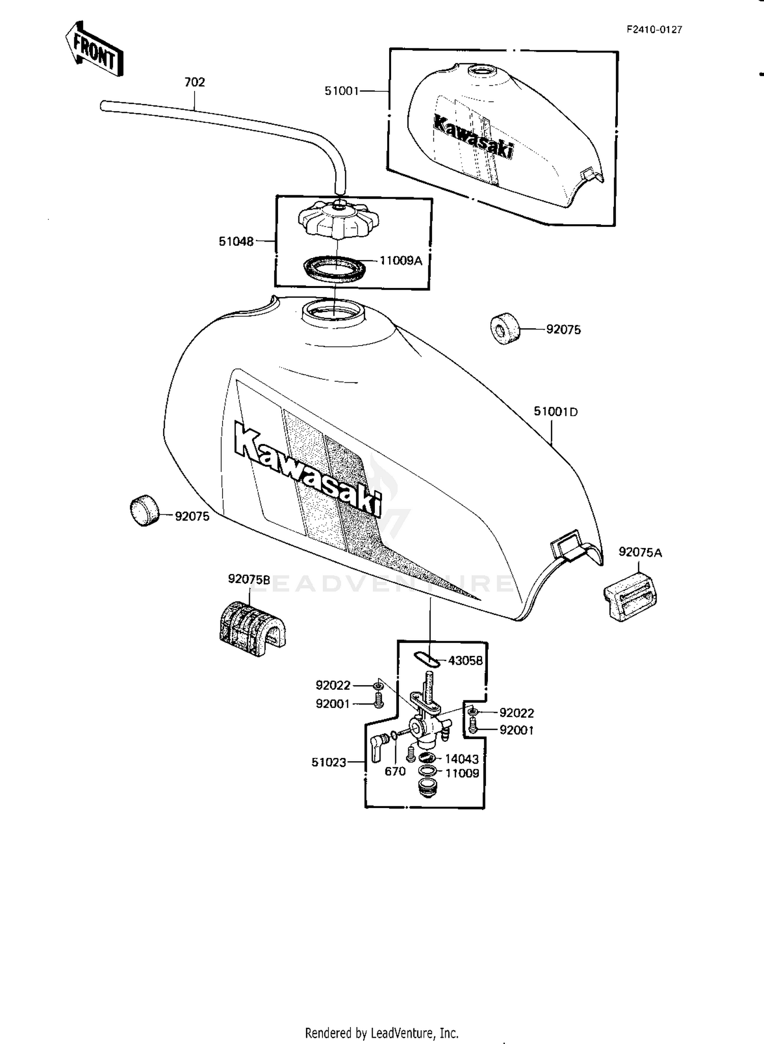 FUEL TANK ('82-'83 KE175-D4/D5)