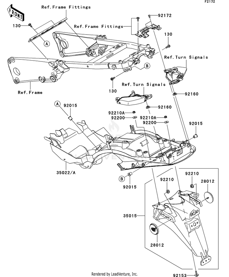 Rear Fender(S) Schematic
