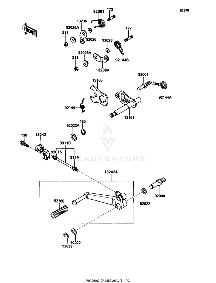 Gear Change Mechanism Schematic