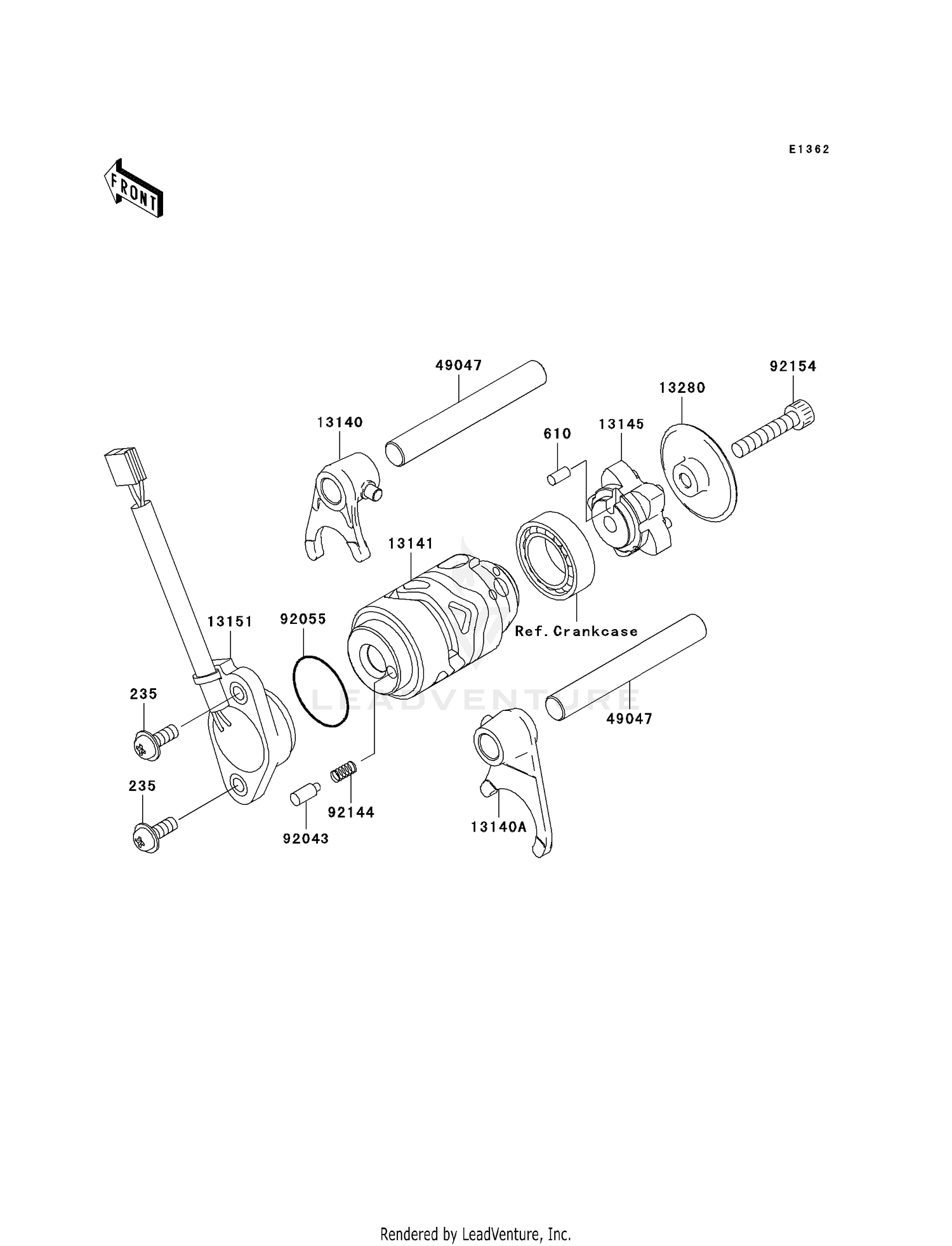 GEAR CHANGE DRUM/SHIFT FORK(S)