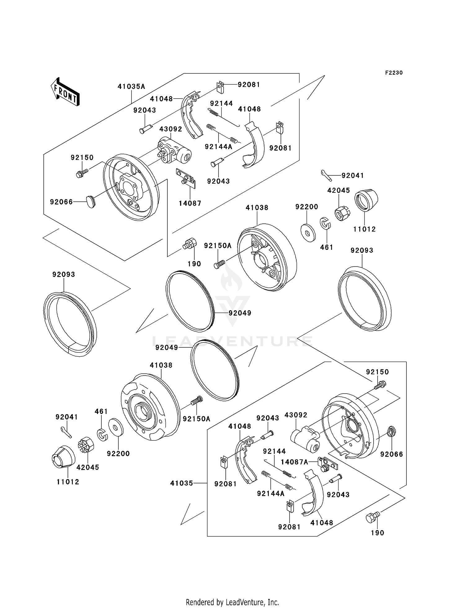 41035 PANEL-ASSY-BRAKE, FRONT, LH