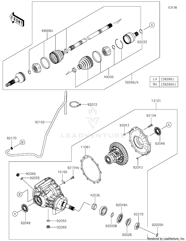 Drive Shaft-Front Schematic