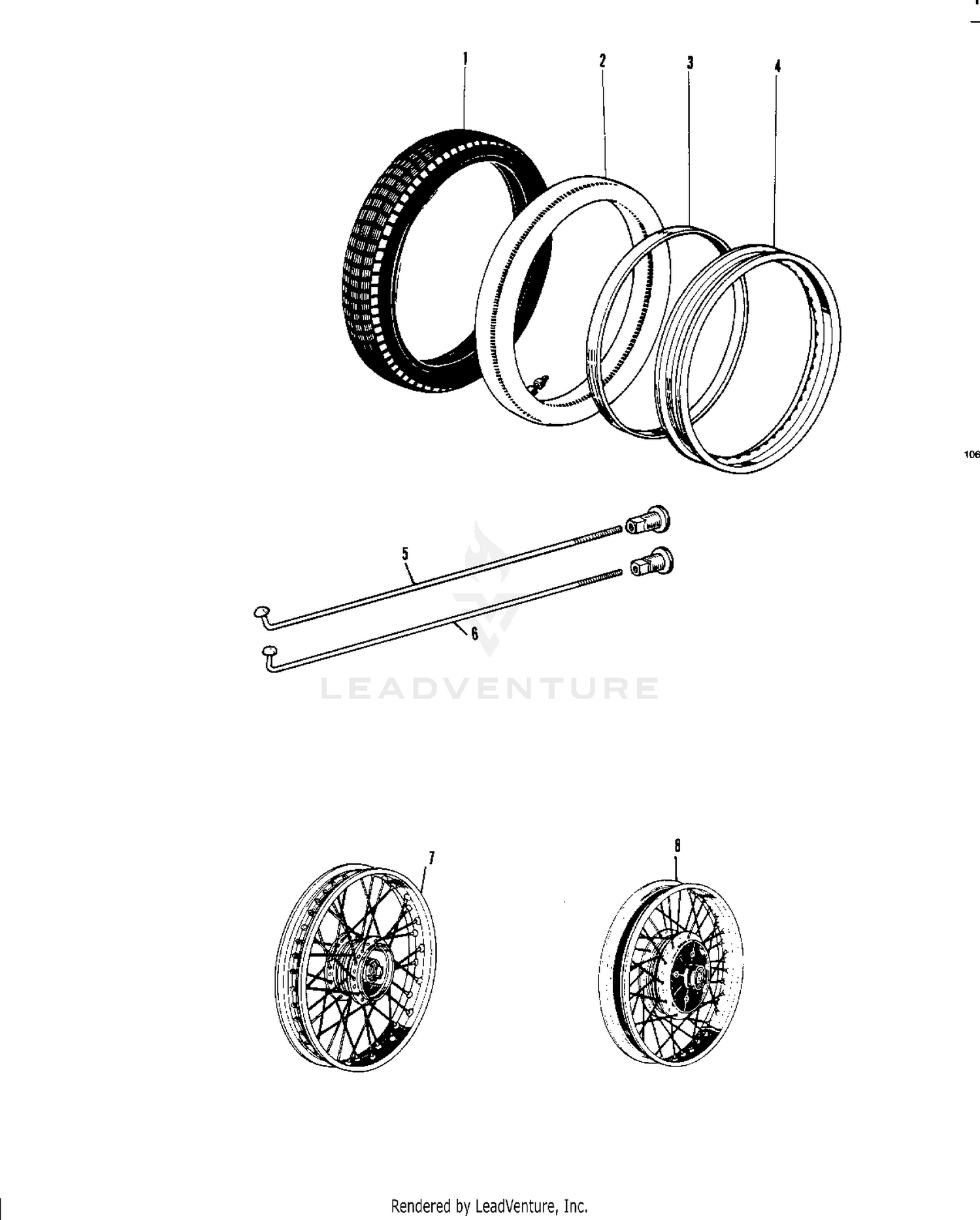 WHEELS/TIRES ('70-'73)