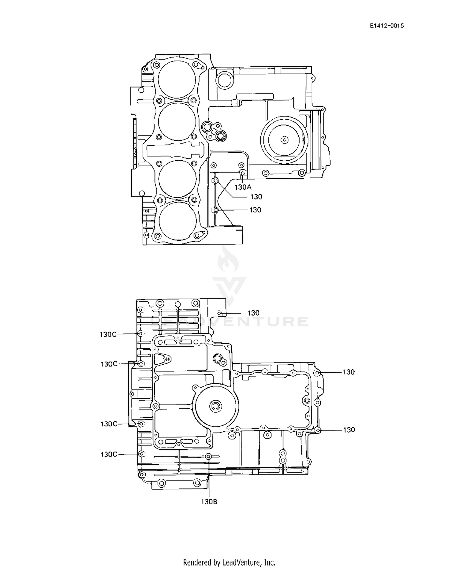 CRANKCASE BOLT & STUD PATTERN