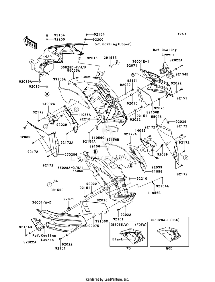 Cowling (Center) Schematic