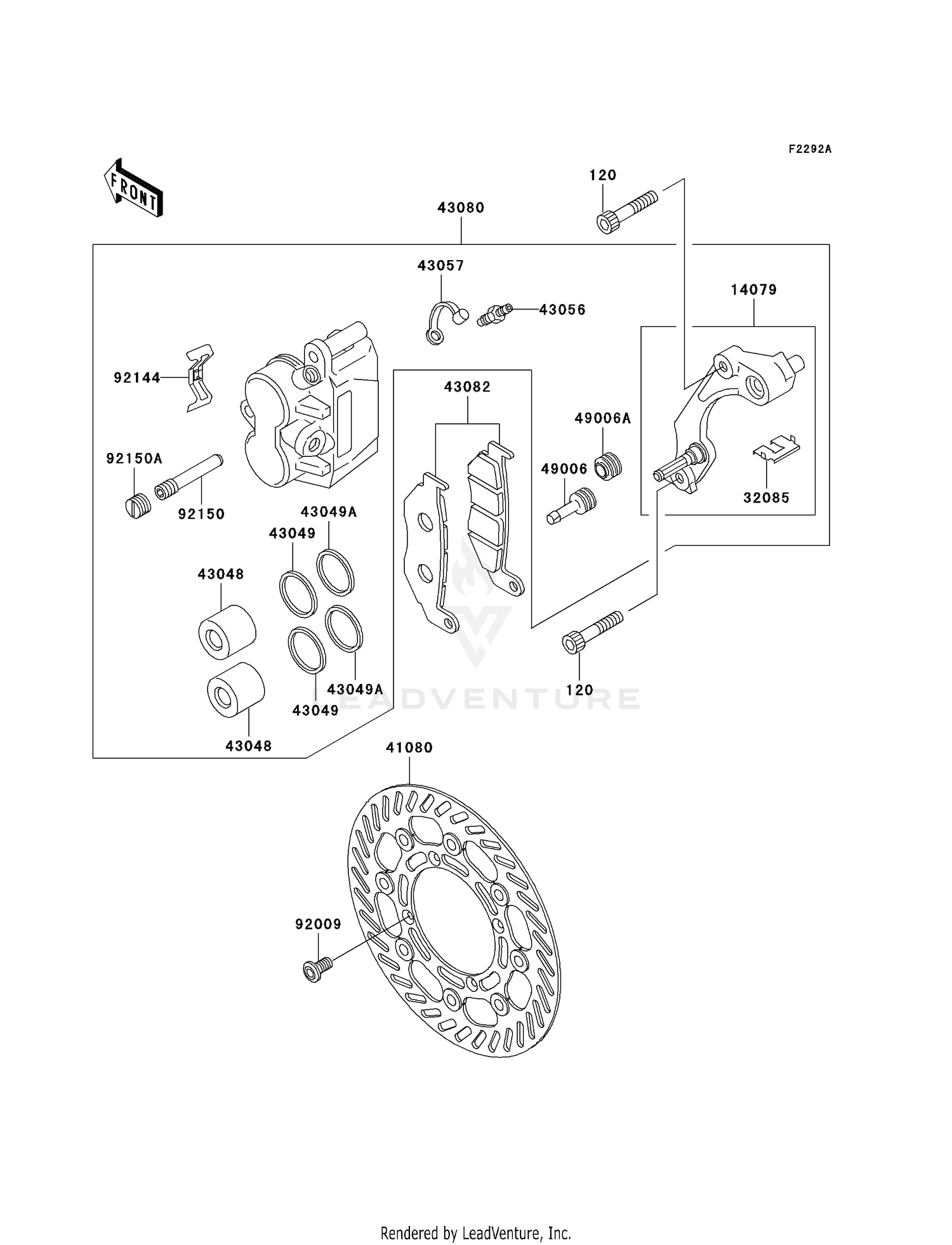FRONT BRAKE (KLX300-A9)
