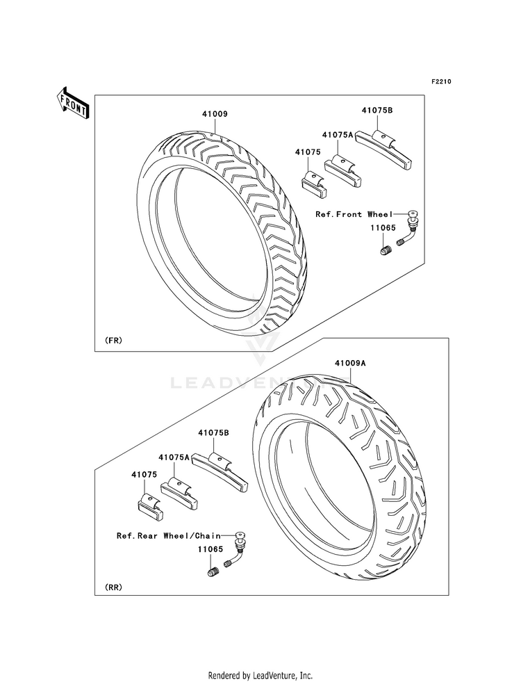 Tires VN1600D8F Vulcan 1600 Nomad (2008) Schematic