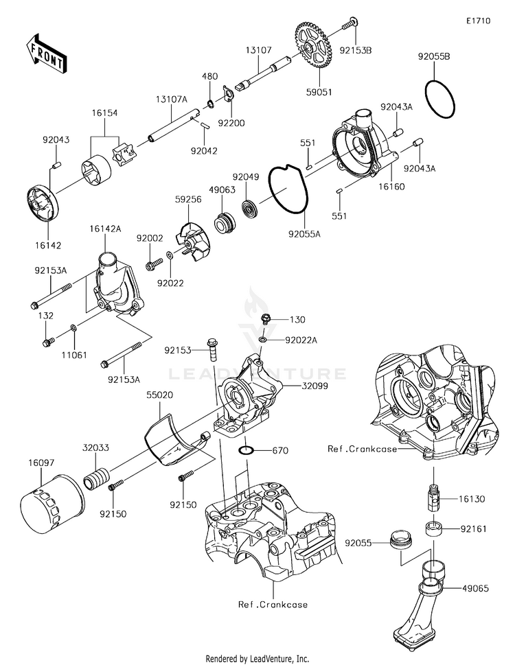 Oil Pump/Oil Filter Schematic