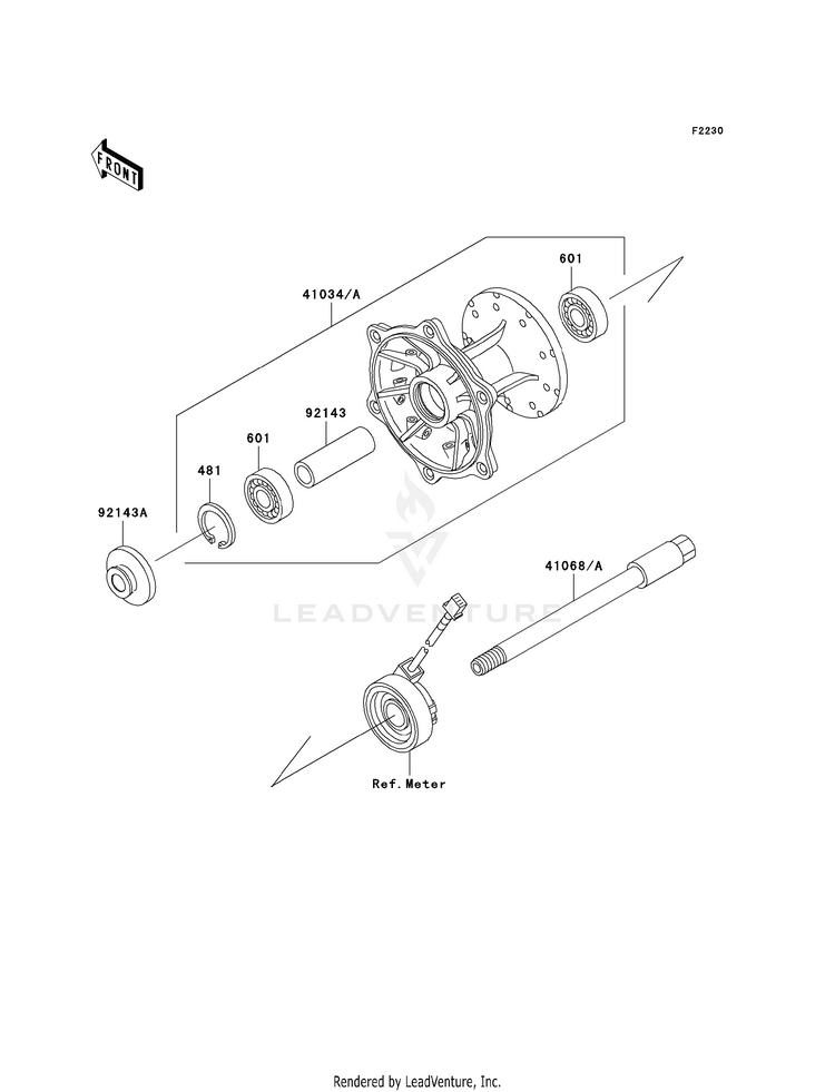 Front Hub Schematic