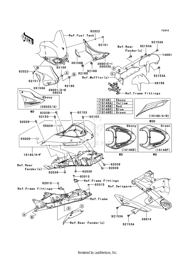 Side Covers/Chain Cover Schematic