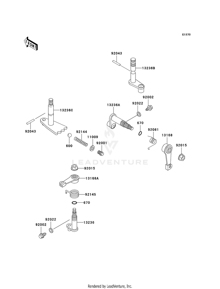 Gear Change Mechanism Schematic