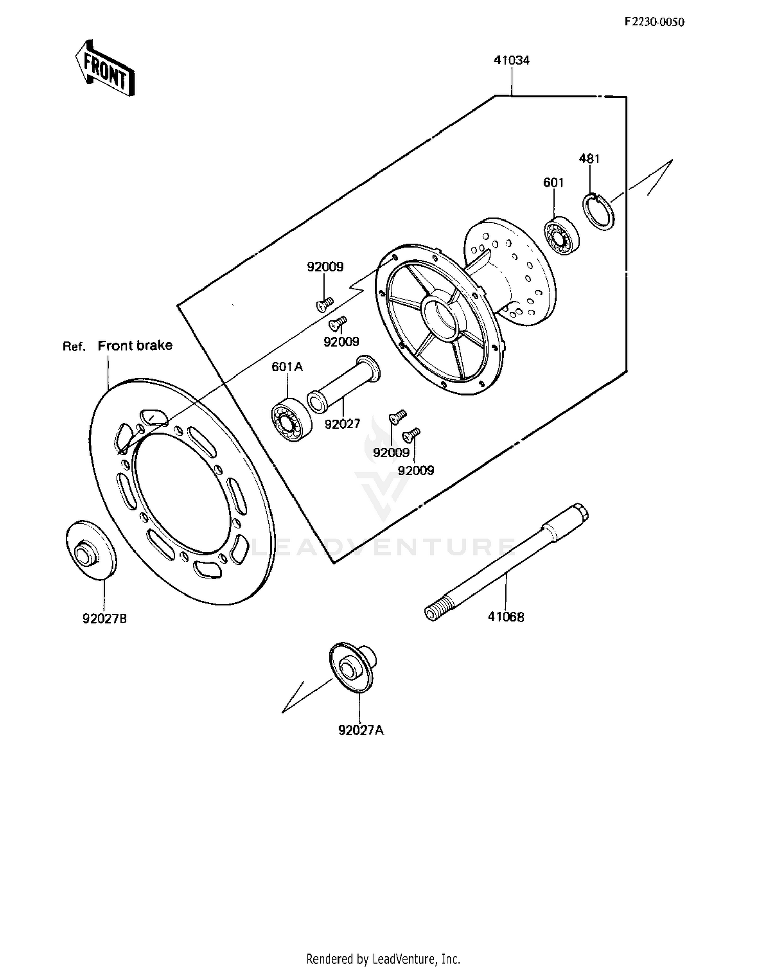 FRONT HUB ('83 A1)