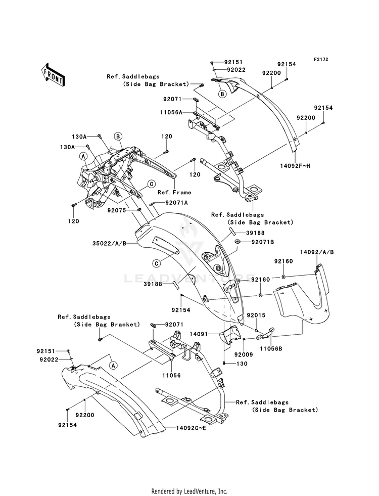 Rear Fender(S) Schematic