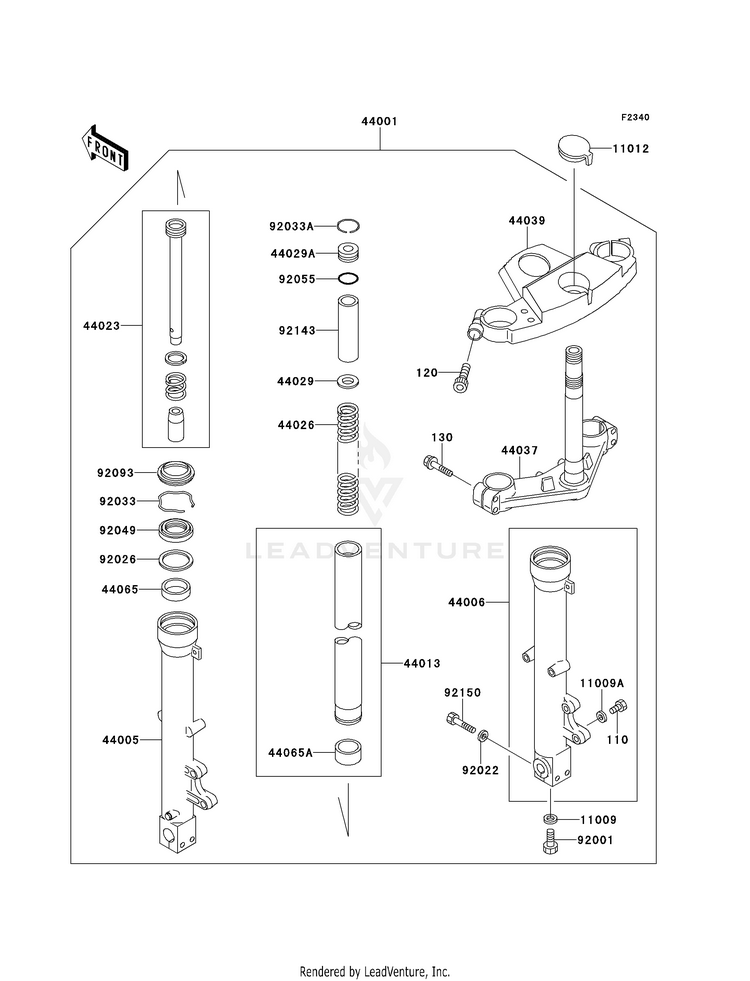 Front Fork Schematic