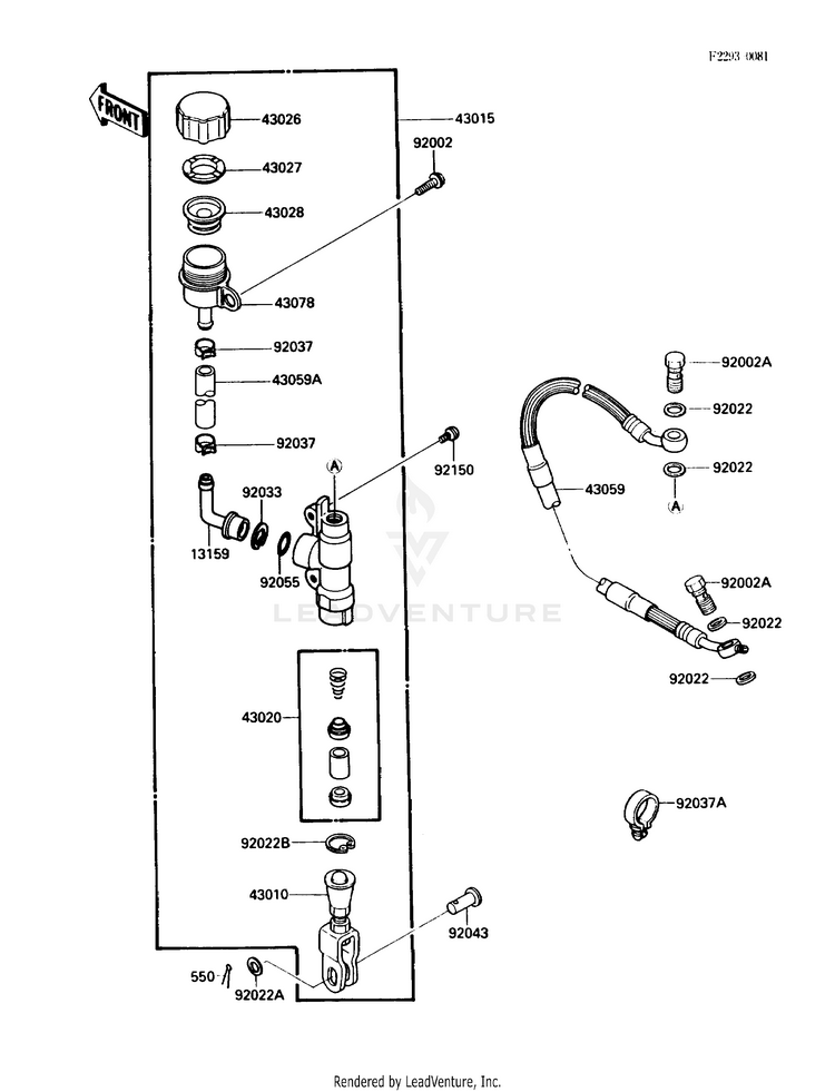 Rear Master Cylinder Schematic