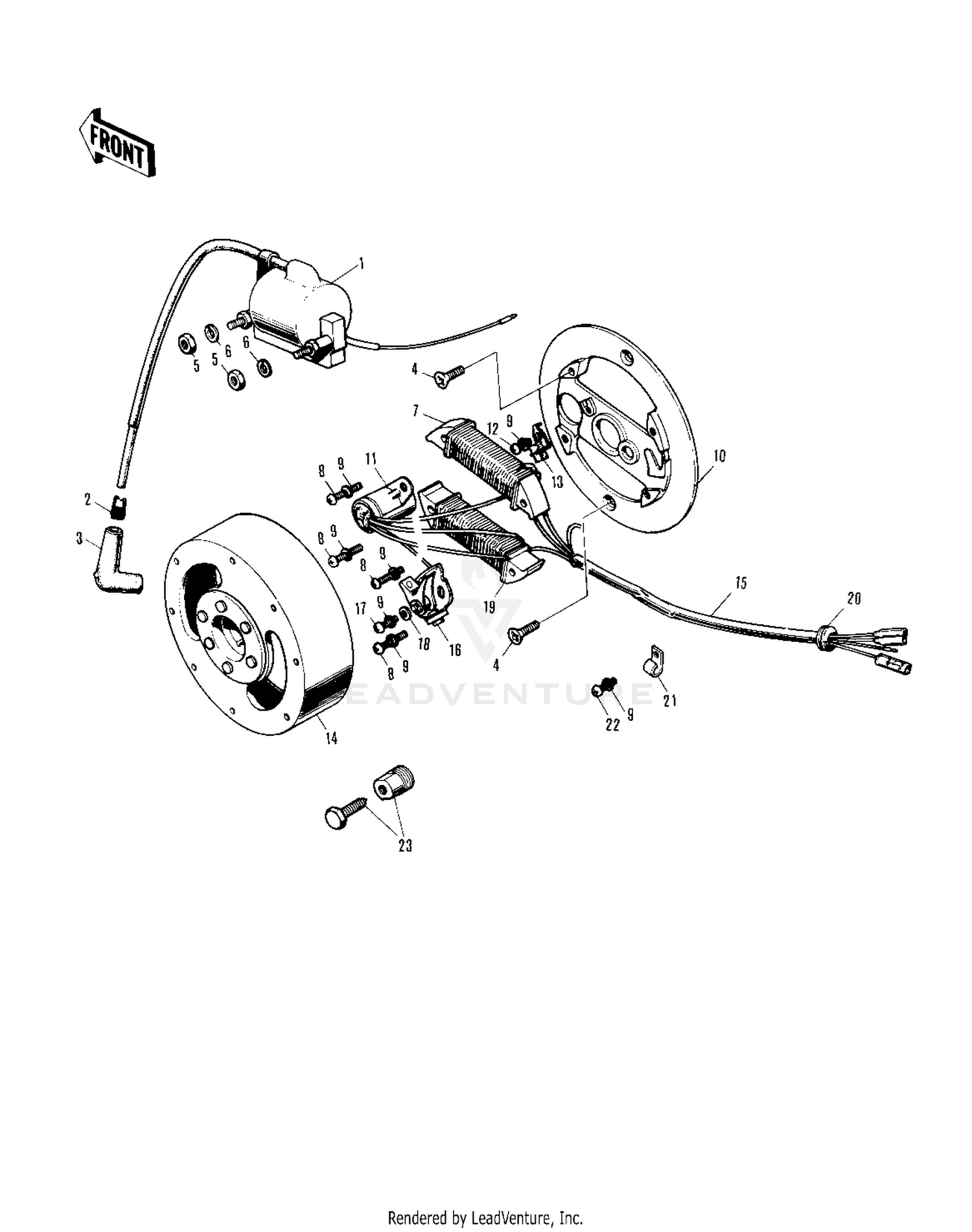 IGNITION/GENERATOR ('71-'75)