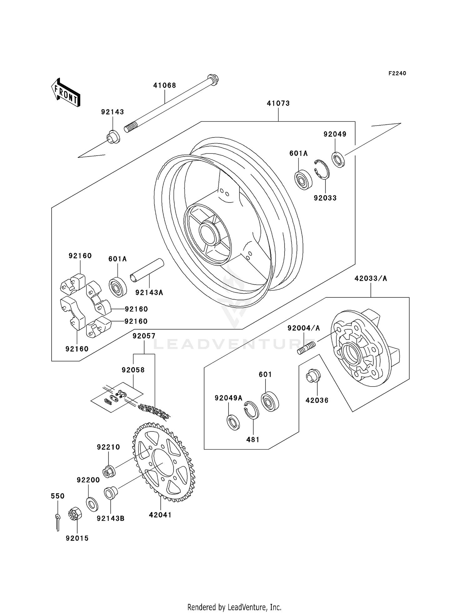 REAR WHEEL/CHAIN