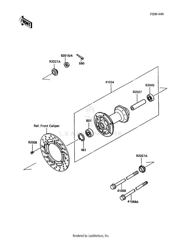 Front Hub Schematic