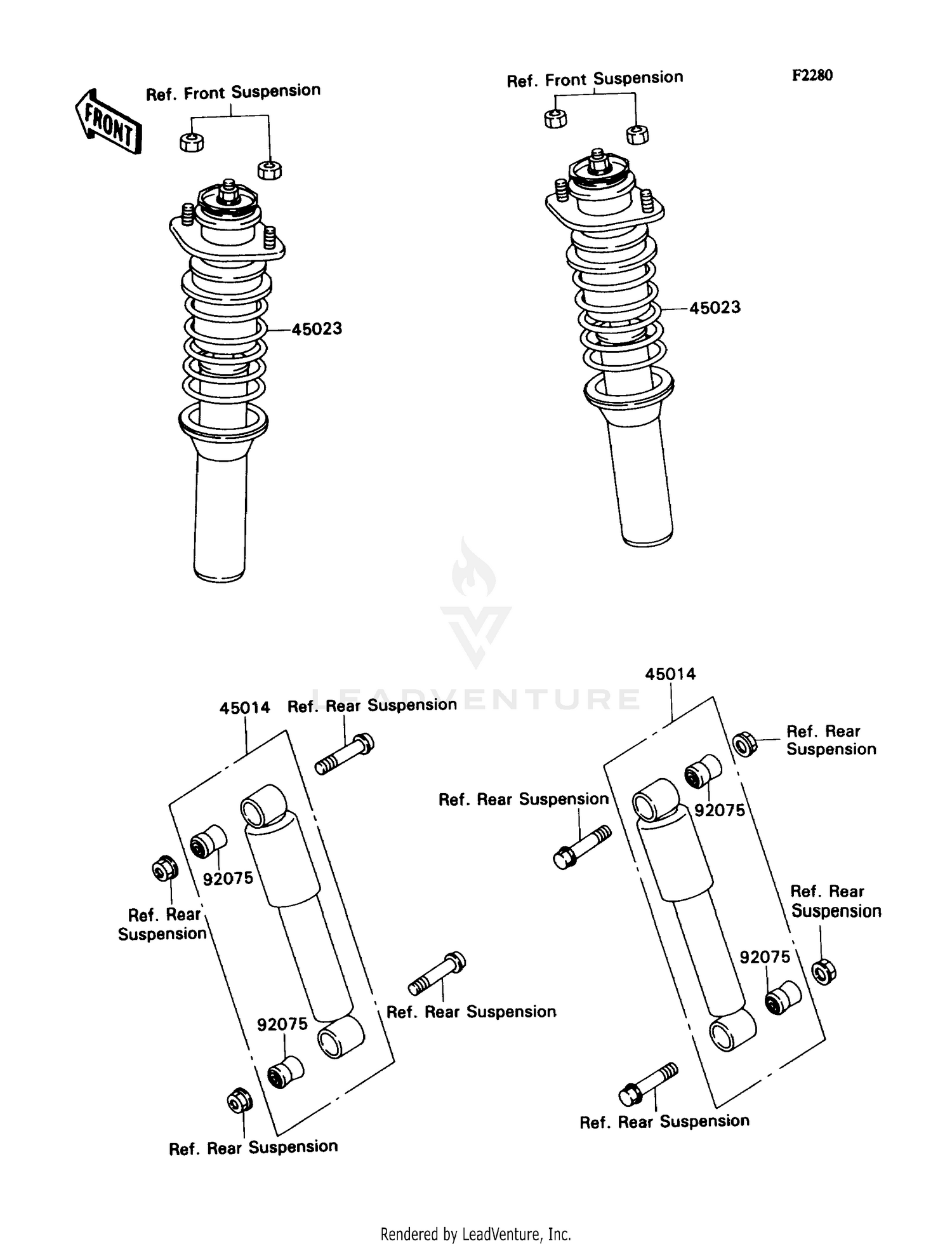 45014-1435  SHOCKABSORBER, RR