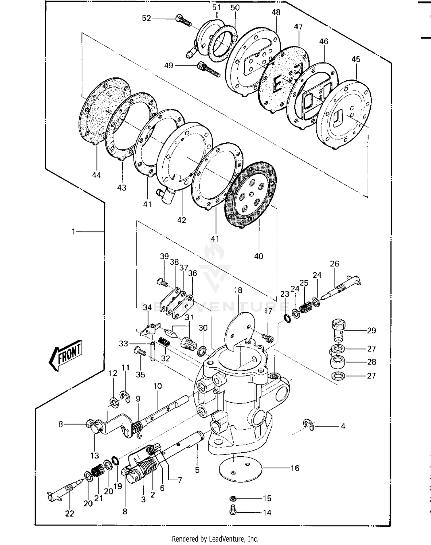 CARBURETOR  ('82-'83 JS440-A6/A7)