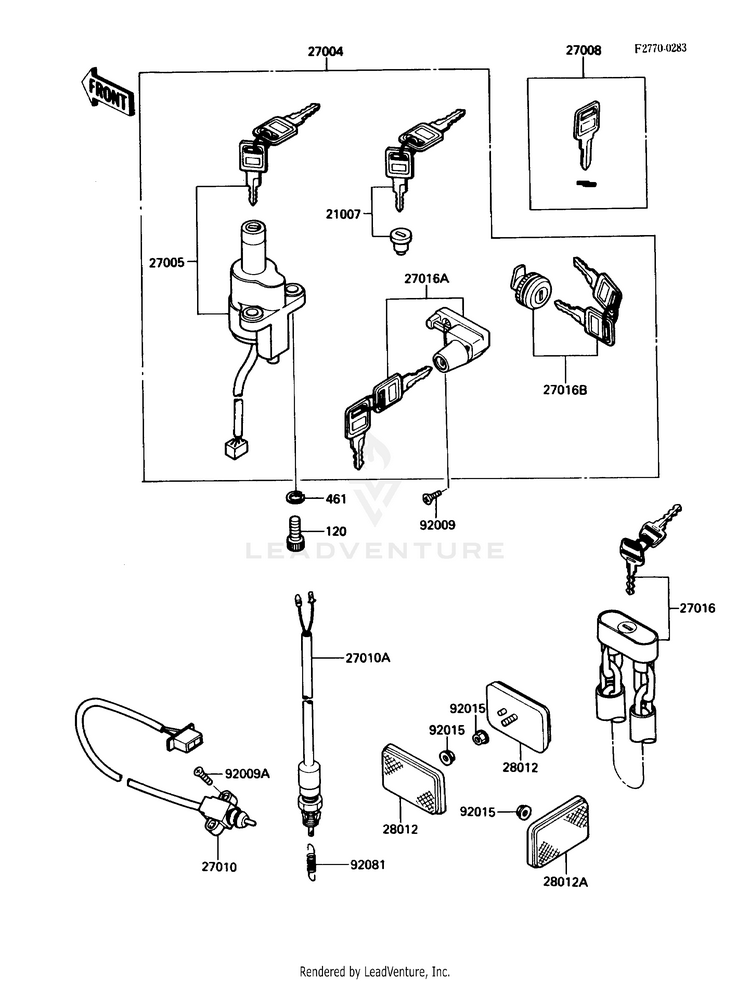 Ignition Switch/Locks/Reflectors Schematic