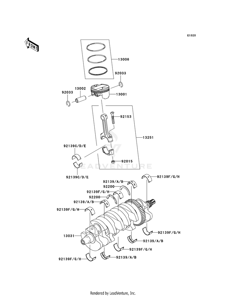 Crankshaft/Piston(S) Schematic