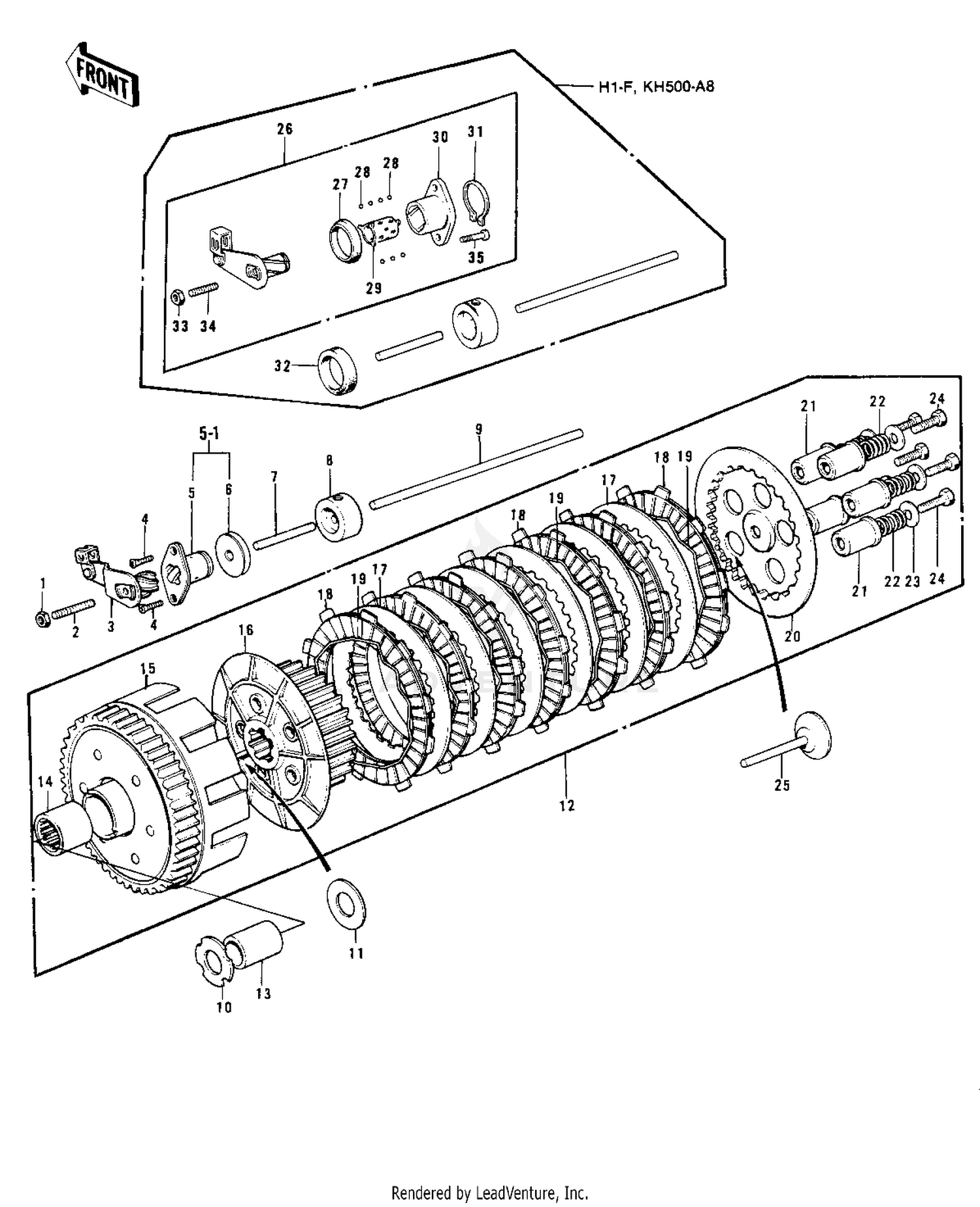 CLUTCH ('73-'75 D/E/F & '76 A8)