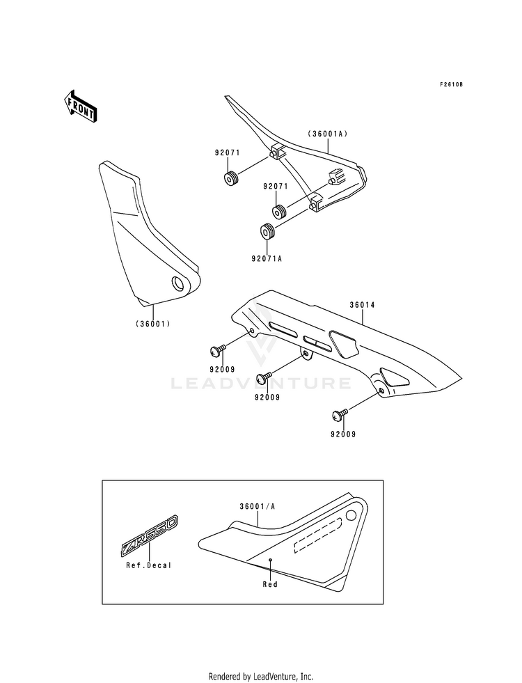 Side Cover/Chain Case (Zr550-B4) Schematic