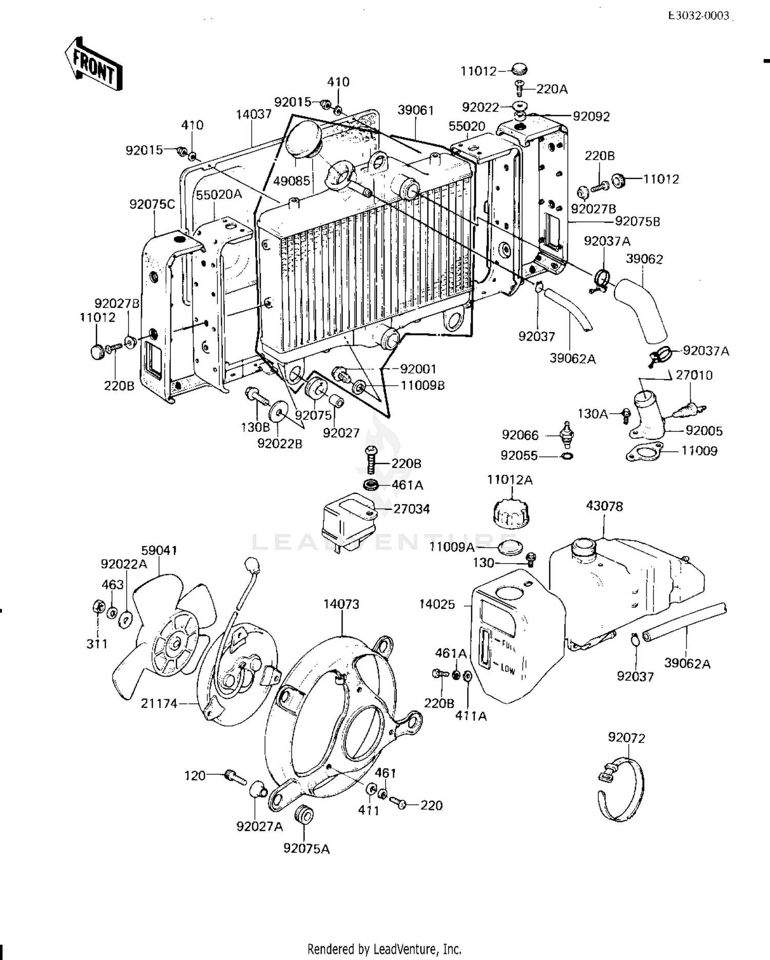 RADIATOR/FAN/COOLANT TANK