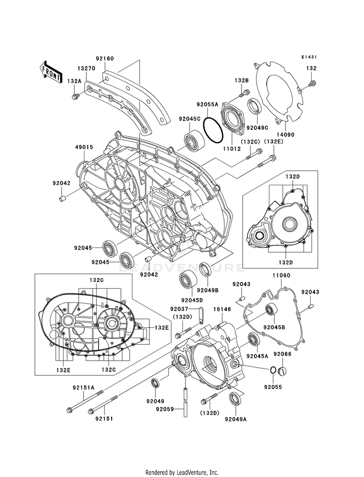 Engine Cover(S) Schematic