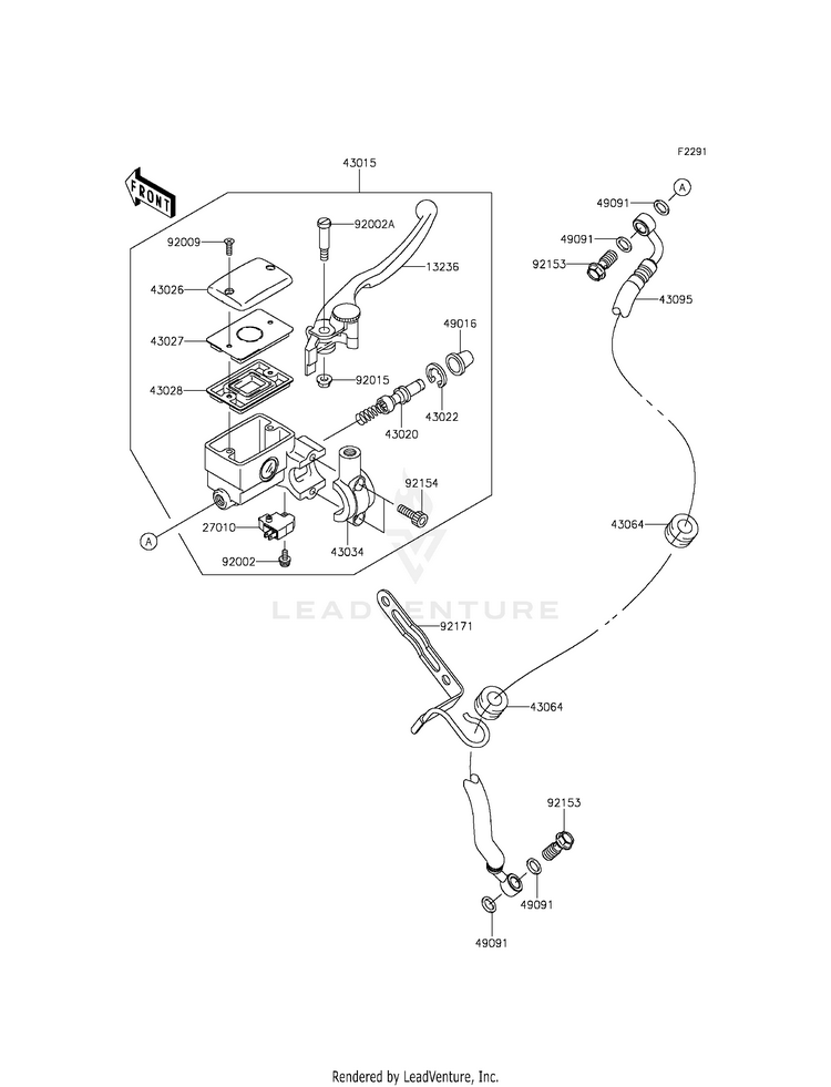 Front Master Cylinder Schematic