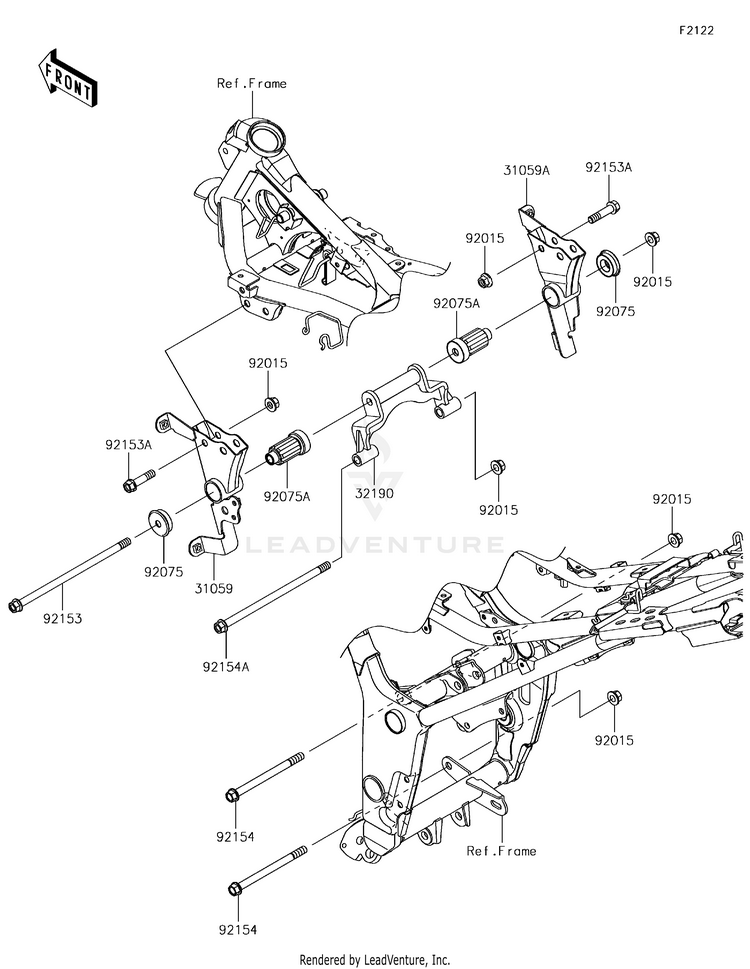 Engine Mount(Bgf-Bhfa) Schematic