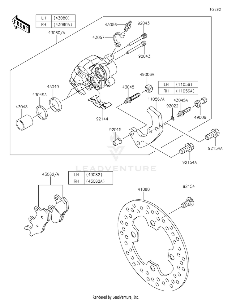 Front Brake Schematic