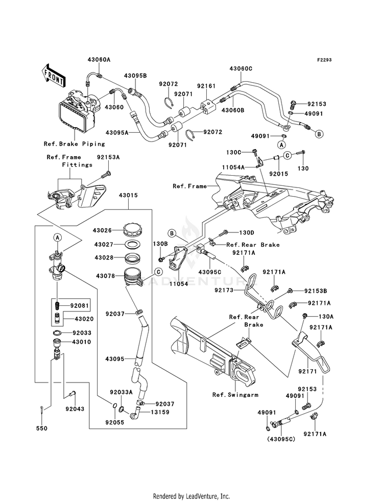 Rear Master Cylinder Schematic