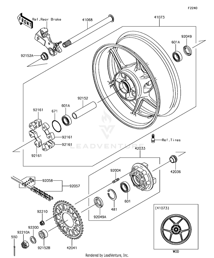 Rear Wheel/Chain Schematic