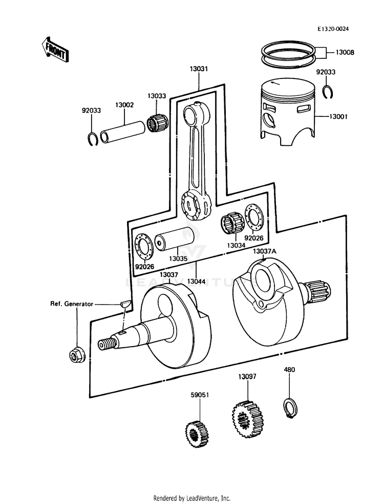 Crankshaft/Piston(S) Schematic
