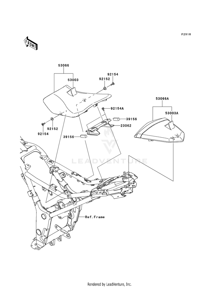 Seat EX300BEF Ninja 300 ABS (2014) Schematic
