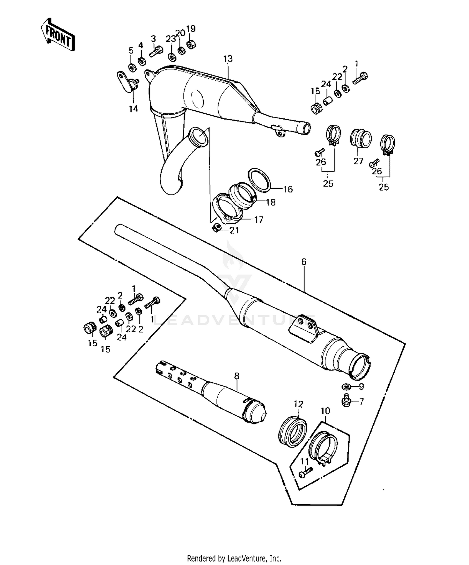 MUFFLER ('80-'81 A7/A8)