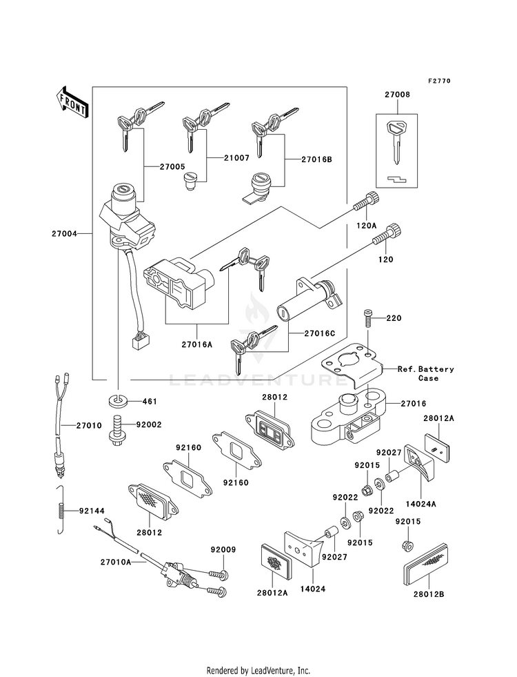 Ignition Switch/Locks/Reflectors Schematic