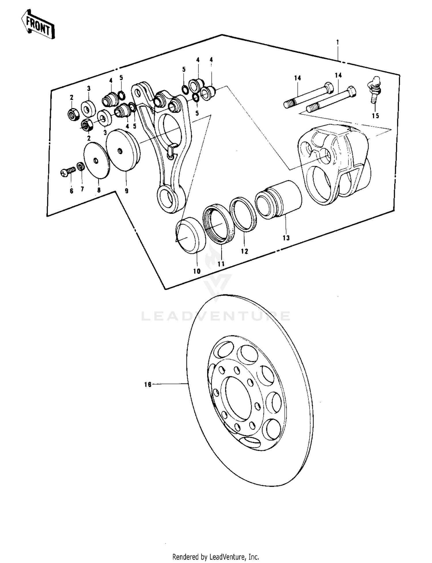 REAR BRAKE ('77-'78 B1/B2)