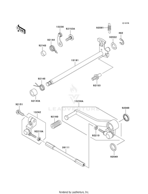 Gear Change Mechanism Schematic