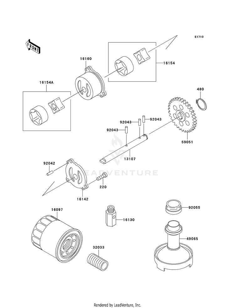 Oil Pump/Oil Filter Schematic