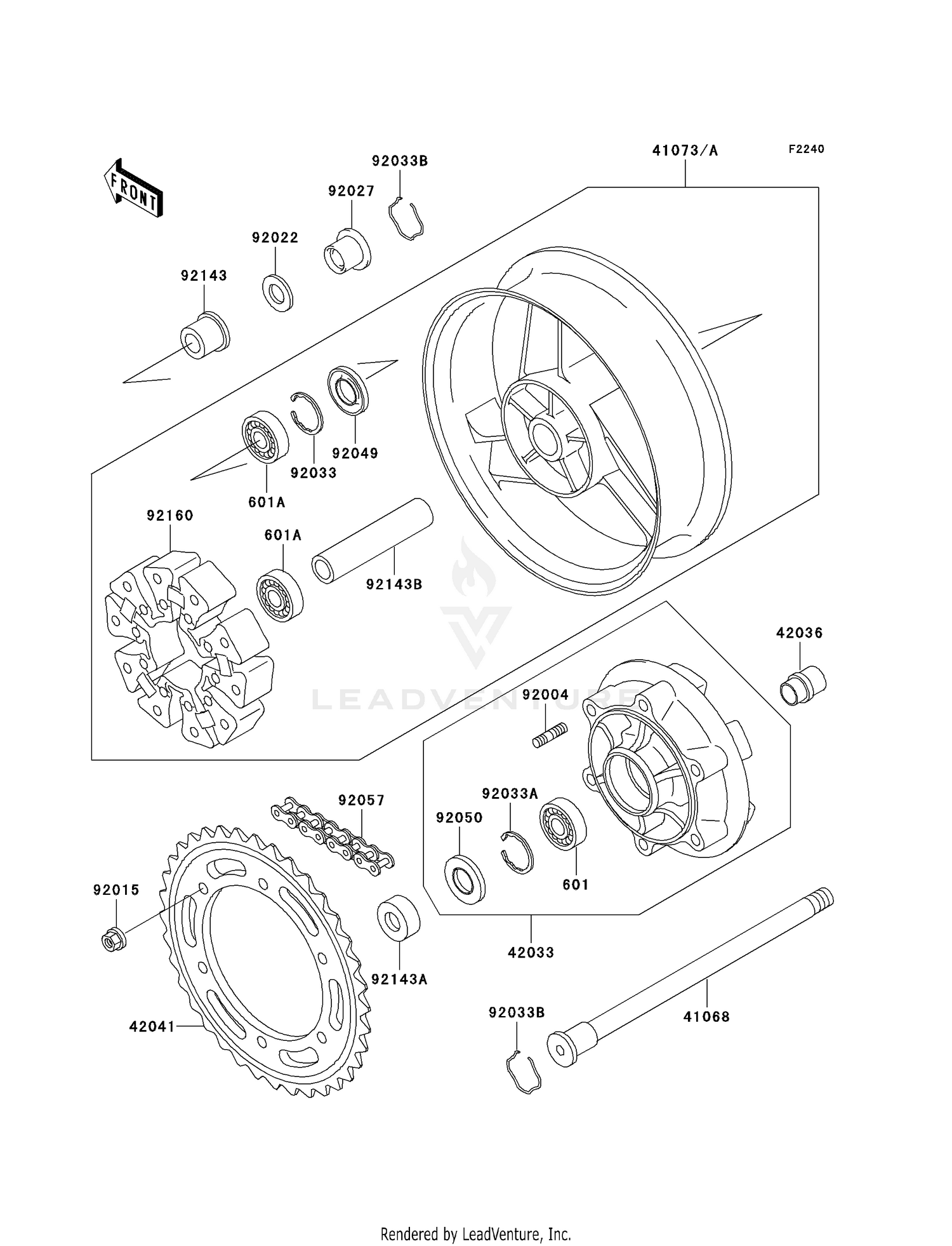 REAR WHEEL/CHAIN